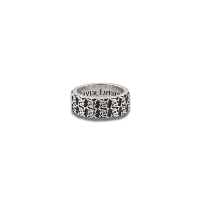 Ninja Star Silver Ring - Size 9, 